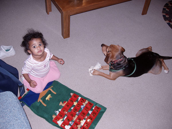 Maya and Snoopy