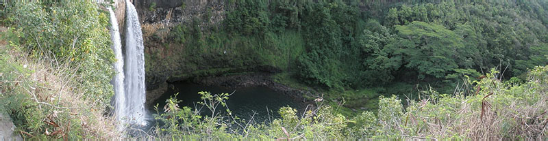 Falls in Kuaui, Hawaii